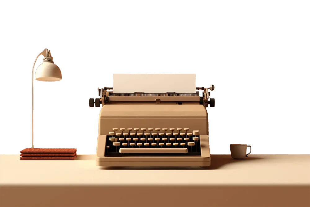 brown retro electronic typewriter device 23 2151002775 1